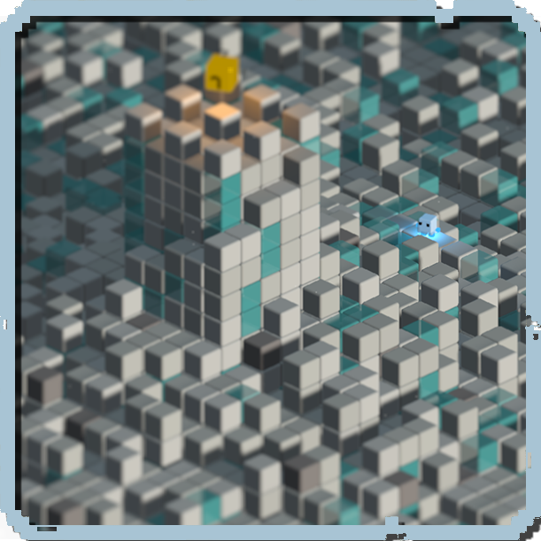 Frozen Tundra biome concept — desolate glaciers and windswept snowstorms
